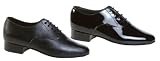 411 Boys' Oxford Style Ballroom Shoe with a 1 Block Heel (Men's sizes 1 - 4.5)