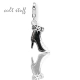 charm "stiefel" versilbert