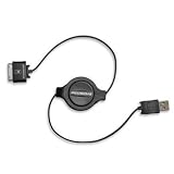 Scosche sleekSYNC Retractable USB 2.0 cable for iPod and iPhone (Black)
