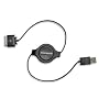 Scosche sleekSYNC Retractable USB 2.0 cable for iPod and iPhone (Black)