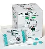 Medline Dentips Disposable Oral Swabs - Untreated - Blue - Individually Wrapped - Qty of 500