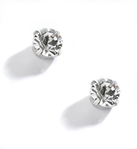 Large Stud Crystal Earrings