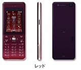 SoftBank ソフトバンク スリム&ストレート携帯　822P【白ロム】　赤(レッド)