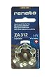 Renata Hearing Aid Battery #312 Brown (4pk)