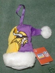 Minnesota Vikings Santa Hat Ornament