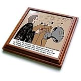 Sermon Count-Down Clock and Blast Horn - 8x8 Trivet With 6x6 Ceramic Tile by 3dRose LLC