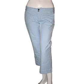 PAIGE Malibu Beach Crop Blue Pants