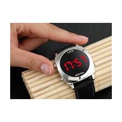 St. Leonhard Retro-moderne Digital-Armbanduhr mit LED-Technik