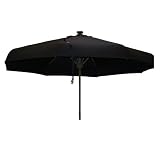 10' RD Blue Solar Auto Pop Up Market Umbrella - Blue