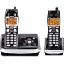 GE 25942EE2 Cordless 5.8GHz Dual Handset Phone System with Caller ID and Digital Answering System (Black)