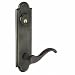 Tools & Hardware : Baldwin 5455.050.PASS Wave Lever Passage Set, Satin Brass and Black