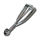 3/8 Ounce Size 100 Stainless Steel Round Squeeze Disher (13-0642) Category: Dishers