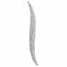 Jewelry : Sterling Silver Stylish simulated Diamond cz Pin