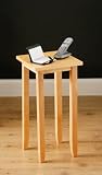 Tall Square Rubberwood Telephone Table