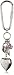 1928 Jewelry Heart Lockets Silver Color Charm Key Fob