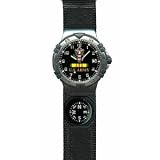 Timebr Chrome Case, US Army Dial w/Date, Compass, Velcro Strap - US Army - Watches