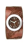 Fossil Brown Leather Cuff Brown Dial Women's Watch #JR1057