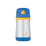 Foogo by Thermos Leak-Proof SS 12 oz Straw Bottle in Blue