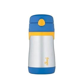 Foogo by Thermos Leak-Proof SS 12 oz Straw Bottle in Blue