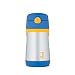 Foogo by Thermos Leak-Proof SS 12 oz Straw Bottle in Blue