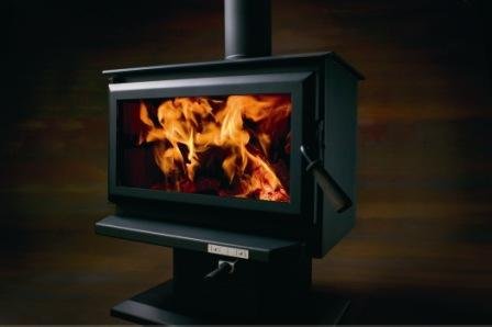 View 2.0 Wood Stove with Black Door