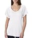 Bella Ladies 3.7 oz. Flowy Raglan T-Shirt - WHITE - 2XL