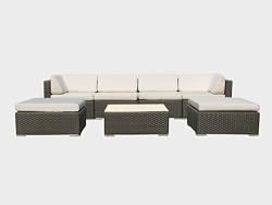 Best buy on Genuine Ohana Outdoor Patio Wicker Furniture 7pcs All Weather Gorgeous Couch Set