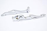 1995-2004 Suzuki GSXR 600 / 750 / 1000 TLR1000S Billet Aluminum Chrome Brake and Clutch Flame Hand Grips Levers Left and Right One Pair Motorcycle