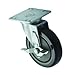 Winco CT-33B Universal Caster Set, 5" Dia. Wheel (Raise Height Of Equipment 6"), W/ 3-1/2" X