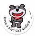 Dog of Glee Have Nice Day Sticker