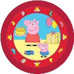 Peppa Pig & George Party Plates - Pack of 8