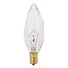 Bulbrite 400440 - 40CTC/E14 - 40 Watt Clear Incandescent Torpedo Light Bulb, E14 Base (European)