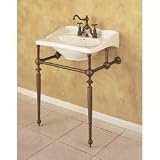 Herbeau 0320043 Vieux Rouen Charleston Empire 20 Drop In Lavatory Sink with 8 Centers 0320