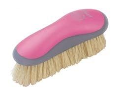 Oster Equine Care Series Finishing Brush, Soft Bristle, Natural Hog Hair, Pink