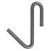 Enclume DRPHS-HS Decor Pot Hook, Set of 6, Hammered Steel
