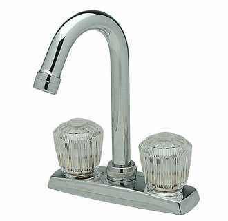 4 Two Handle Bar Faucet Chrome