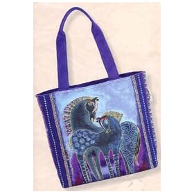 Shoulder Zip Top 19 Inch X5 Inch X15 Inch -Indigo Horses