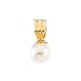 14K Yellow Gold Fresh Water Pearl Children's Pendant with Cable Chain - 15