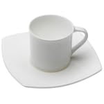 Mikasa Elegance White Espresso Cup & Saucer