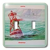 Florene Christmas - Nautical Christmas - Light Switch Covers - double toggle switch