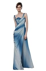 Applique Crystal Crystals Lace Beaded Chiffon/Taffeta/Tulle Evening Dress/Mother-of-the-Bride Dress/Wedding Dress 