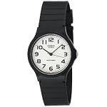 Casio Men`s MQ24-7B2 Analog Black Resin Strap Watch
