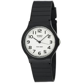 Casio #MQ24-7B2 Men's Casual Rubber Strap Analog Watch