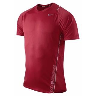NIKE Herren Laufshirt RACE DAY Short Sleeve, sport red/reflective silv, S, 424213-611 Preisvergleich