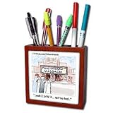 Londons Times Miscellaneous Funny Cartoons - Texas Chainsaw Massacre Informal Reviews - Tile Pen Holders-5 inch tile pen holder