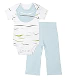 Boon Wave 3-piece Bodysuit and Pants Set in Blue 6-9 Months
