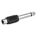 Audio Adapter - 6,3mm Klinke Stecker auf Cinch Buchse - Mono