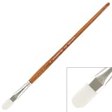 Grumbacher Finest Bristlette Oil/Acrylic Art Paint Brush, Flilbert, Size 8, Each - 4722CP.8