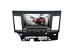 Pino-Intelligent MITSUBISHI LANCER 8 Zoll Touchscreen GPS DVD-Player Navigationssystem Integrierter GPS, Bluetooth, TV, AM / FM mit RDS, iPod, Lenkradfernbedienung, R¨¹ckfahrkamera