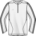 Adidas Herren lang�rmliges Shirts Response Drei Streifen 1/2 Zip